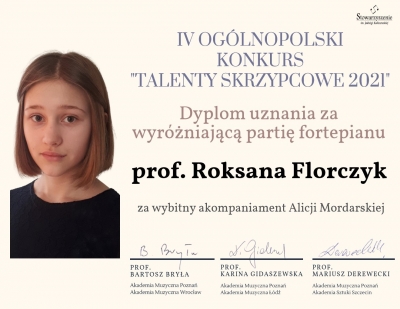 Dyplom dla pani Roksany Florczyk.jpg