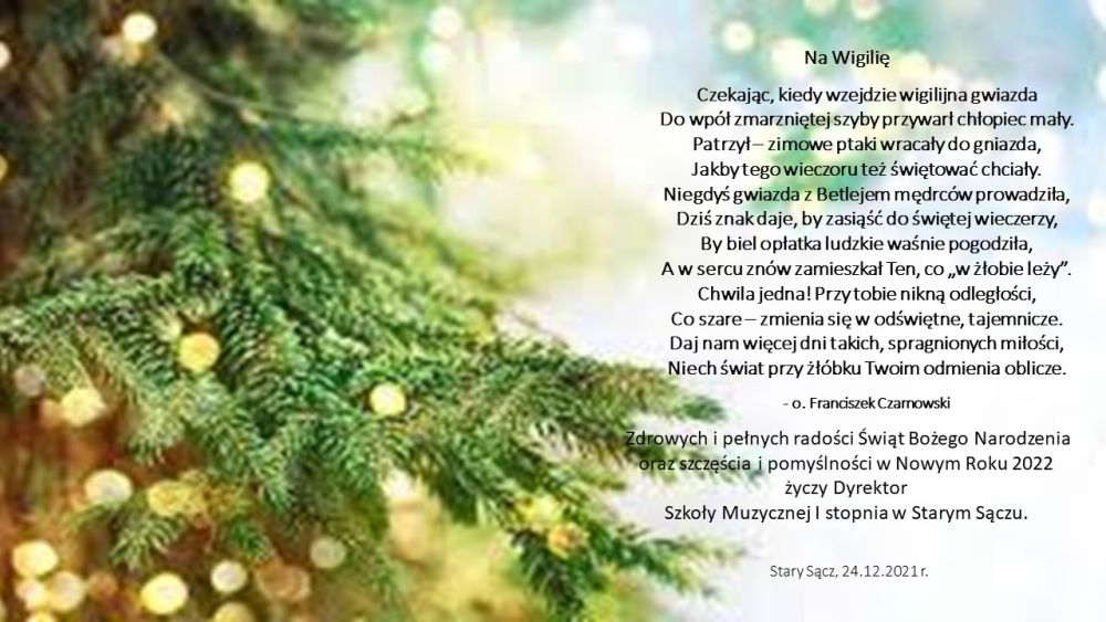 Bożonarodzeniowe życzenia