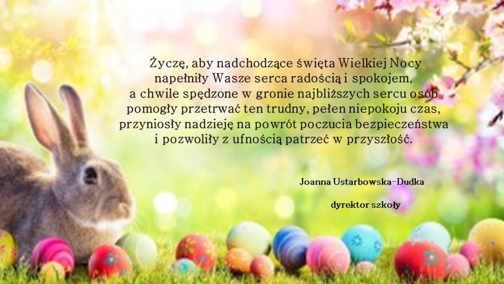 Życzenia z okazji świąt Wielkiej Nocy 2022