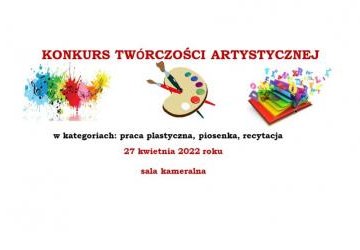 Wyniki Konkursu Twórczości Artystycznej.